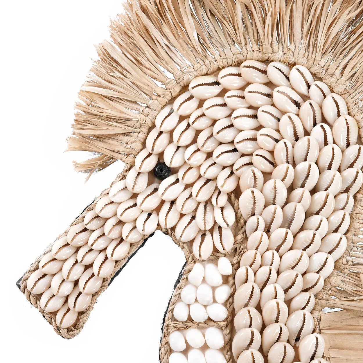 BB - Wanddecoratie Schelpzeepaardje - Wit
