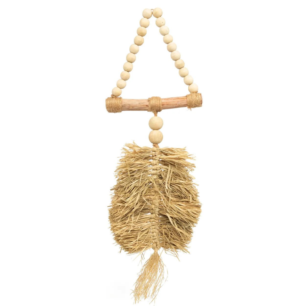 BB - Decoratie Raffia Driehoek