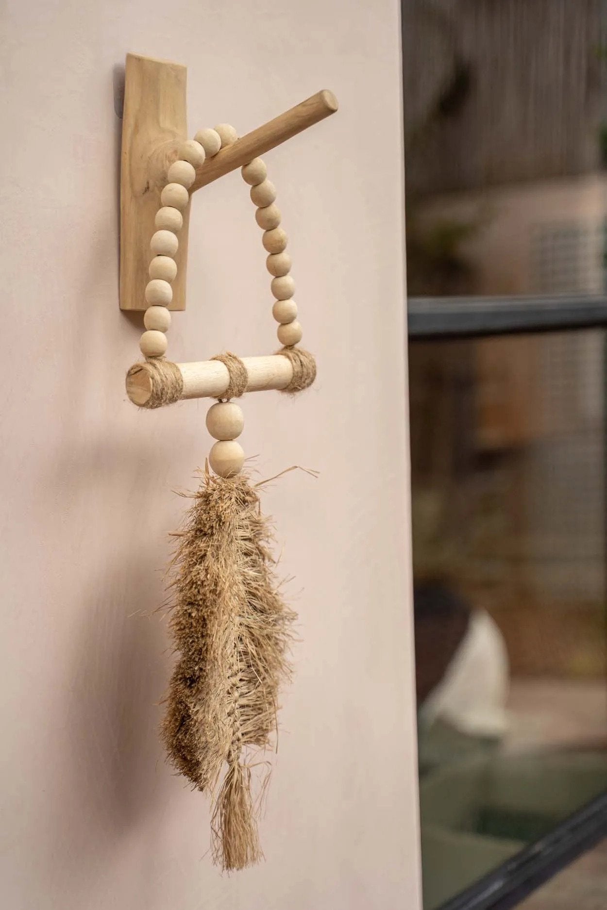 BB - Decoratie Raffia Driehoek