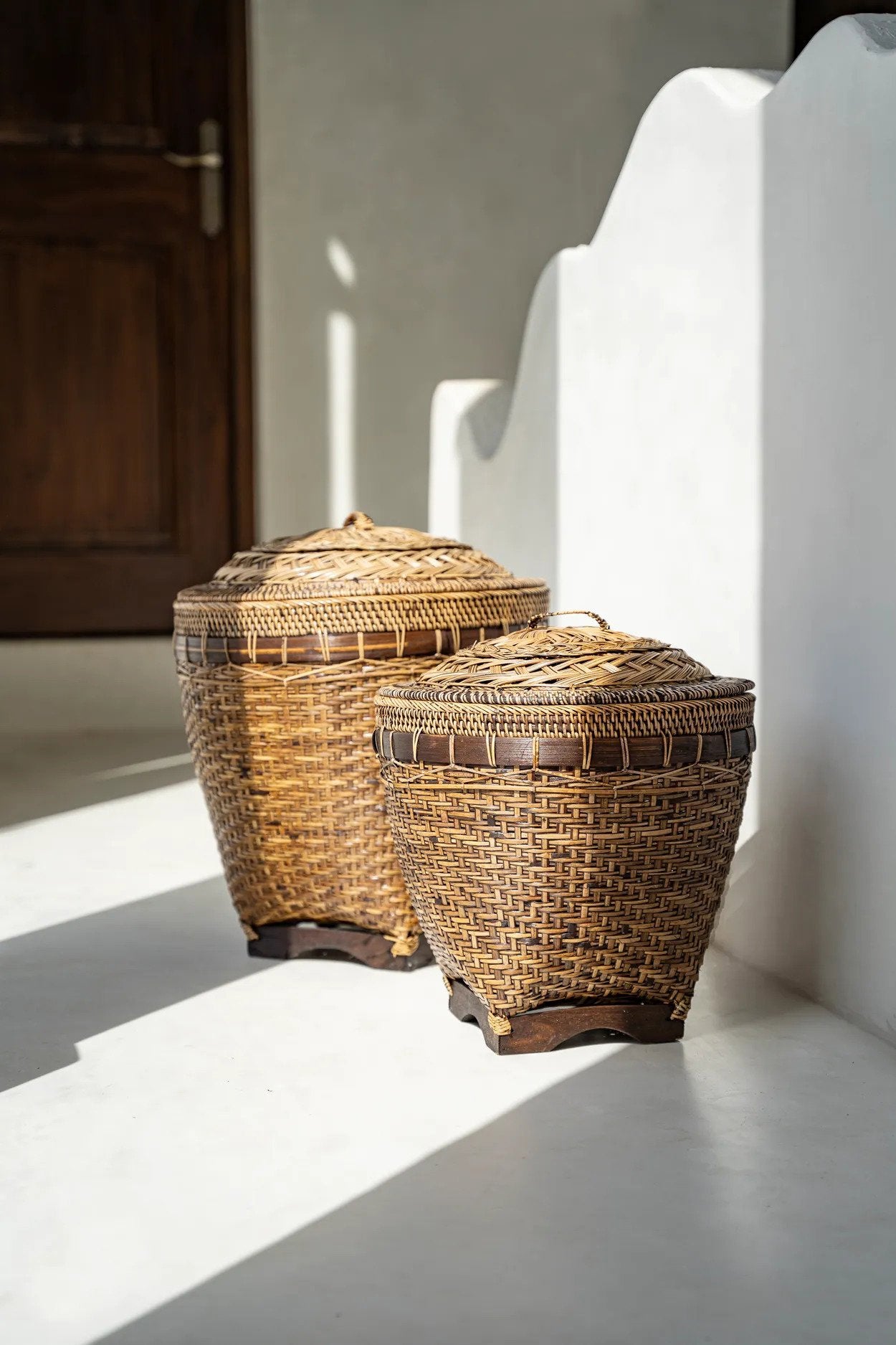 BB - Opbergmand Colonial  - Natuurlook bruin - L