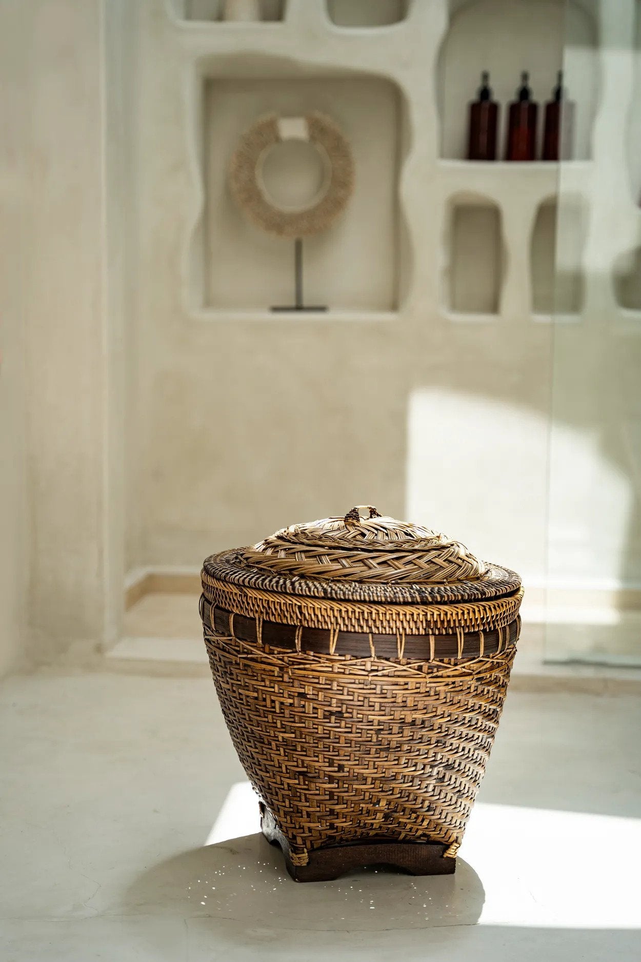 BB - Opbergmand Colonial  - Natuurlook bruin - L