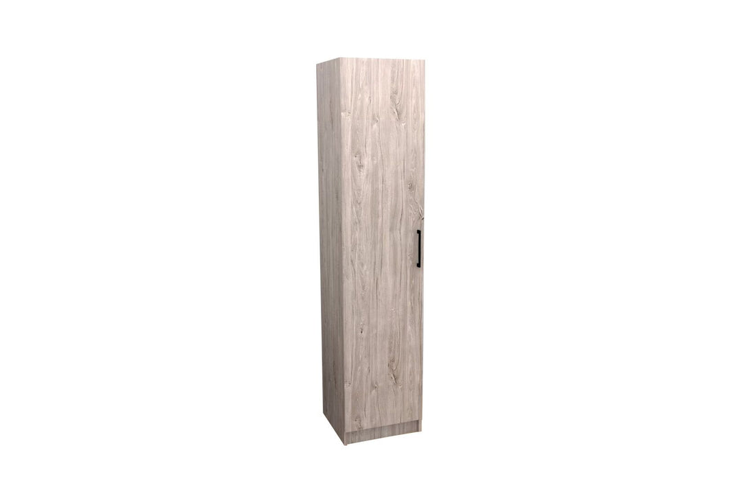 TYC - Kleerkast - bergkast Elmo - 1-draaideur - Grijze Eik - 40x180x40cm