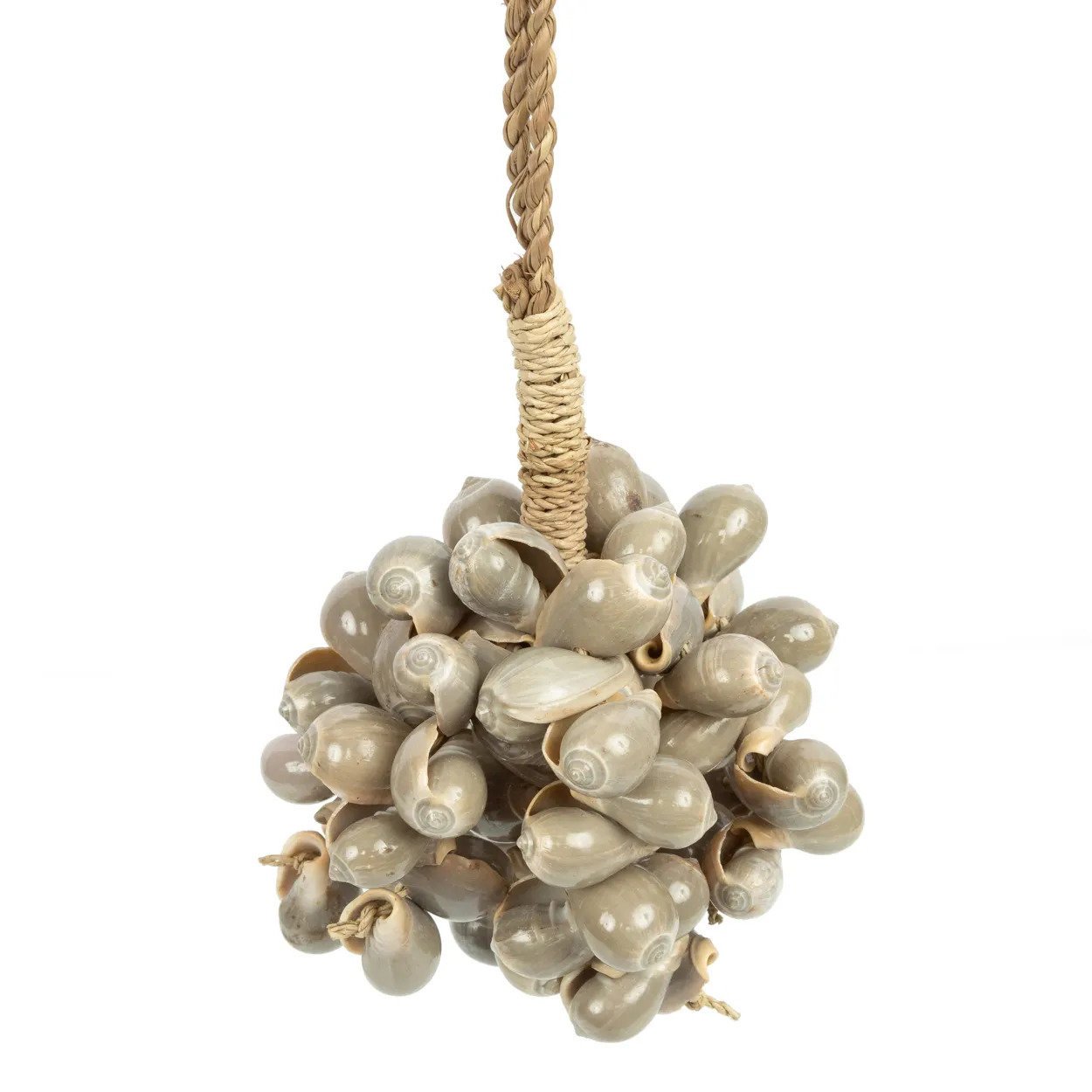 BB - Decoratie grijze schelpkwast