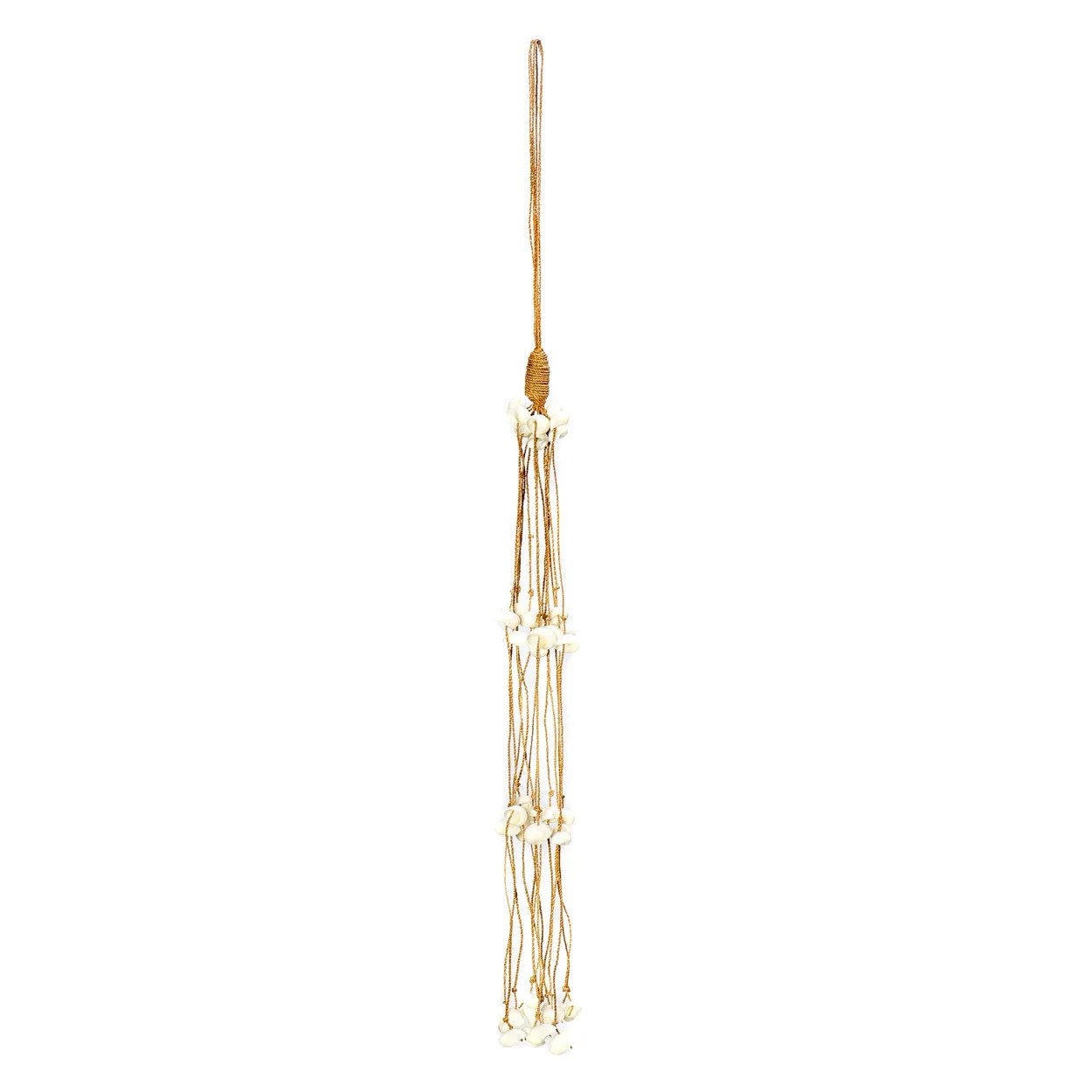 BB - Decoratie lange schelpkwast - Wit