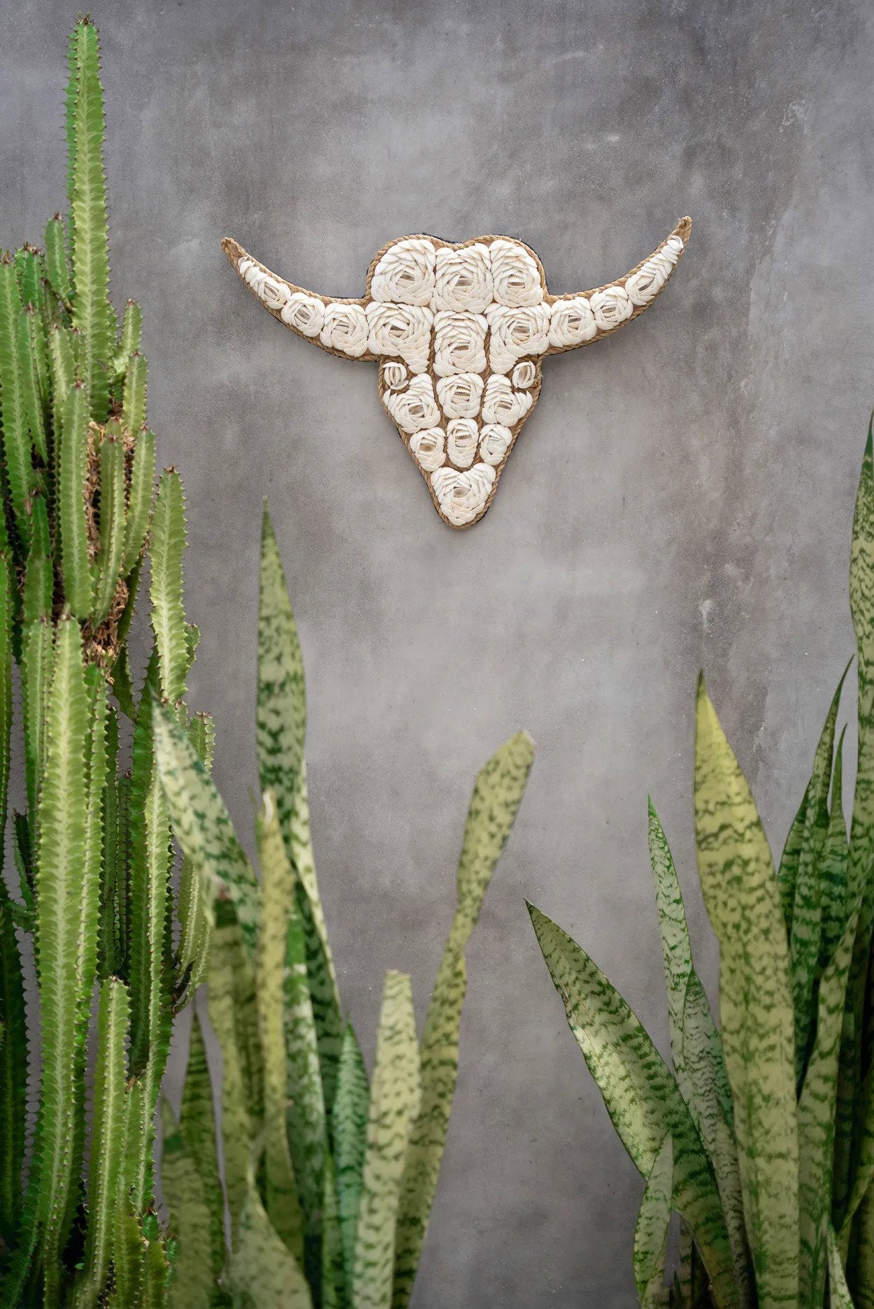 BB - Decoratie Stier Schild - Wit