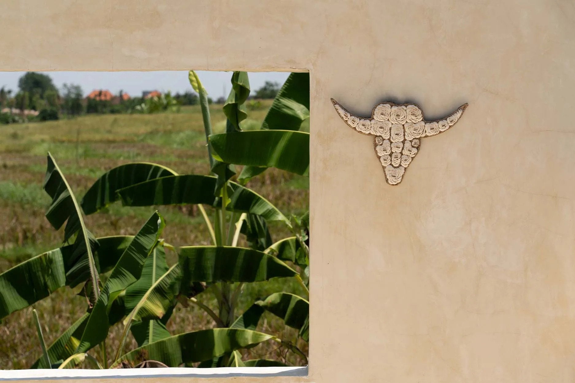 BB - Decoratie Stier Schild - Wit
