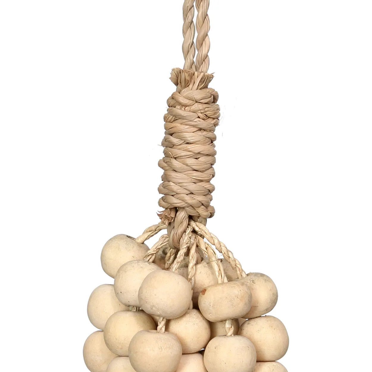 BB - Decoratie houten kralen kwast - Natuurlook