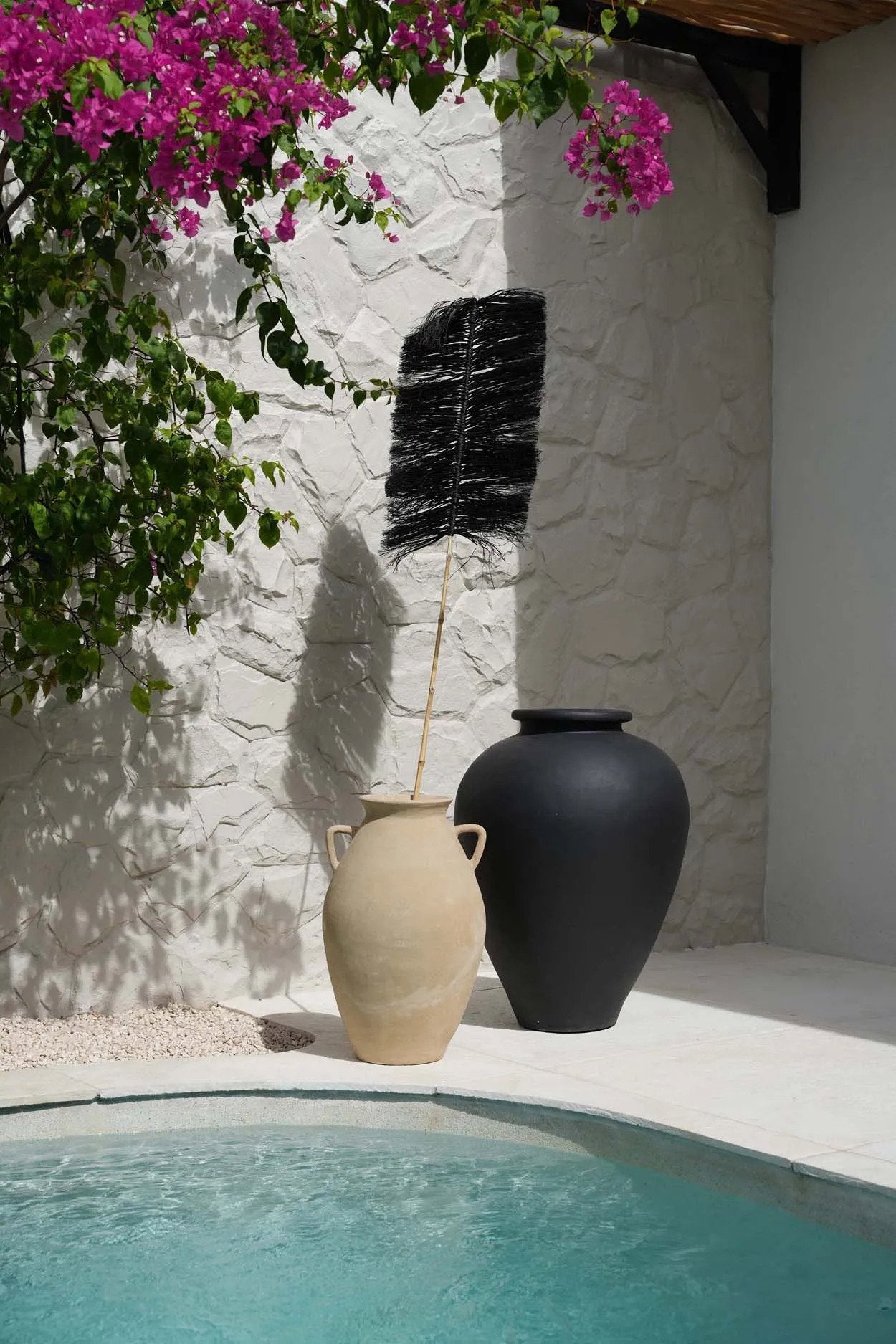 BB - Decoratie Raffia Palmeira - Zwart