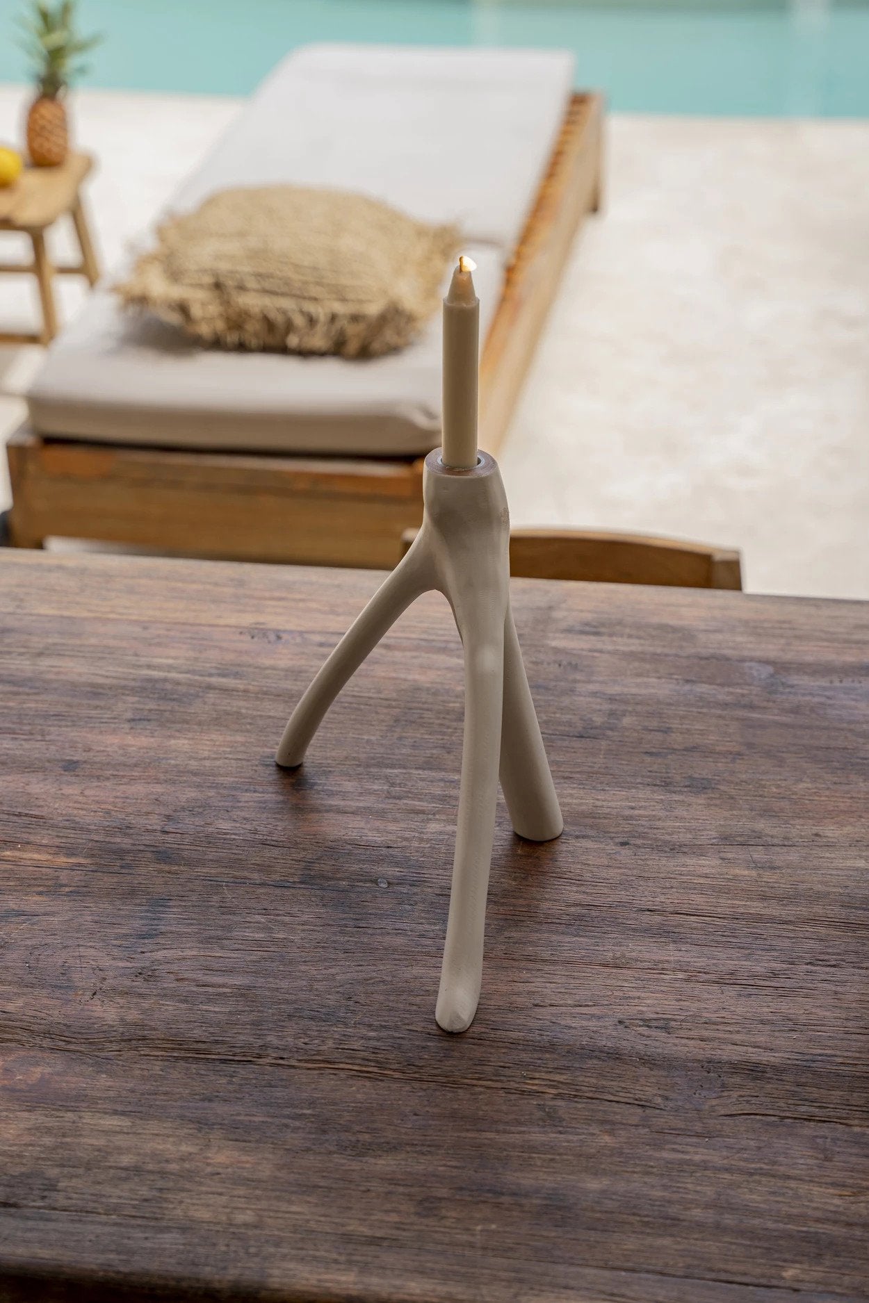 BB - Kaarsenhouder Triple Twig - Wit