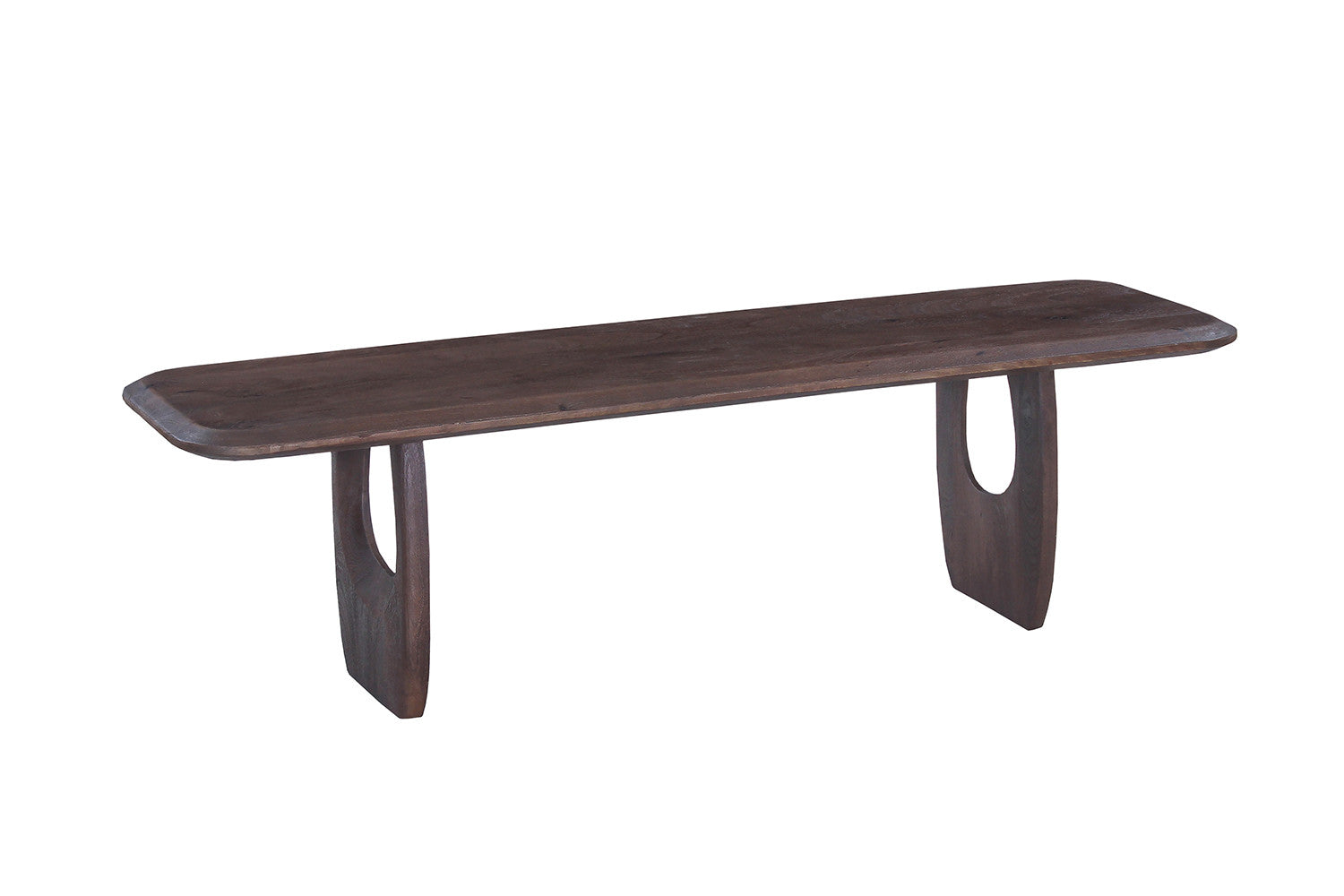Rousseau - TV-meubel Braga - Mangohout Donkerbruin - 45x160x45 cm