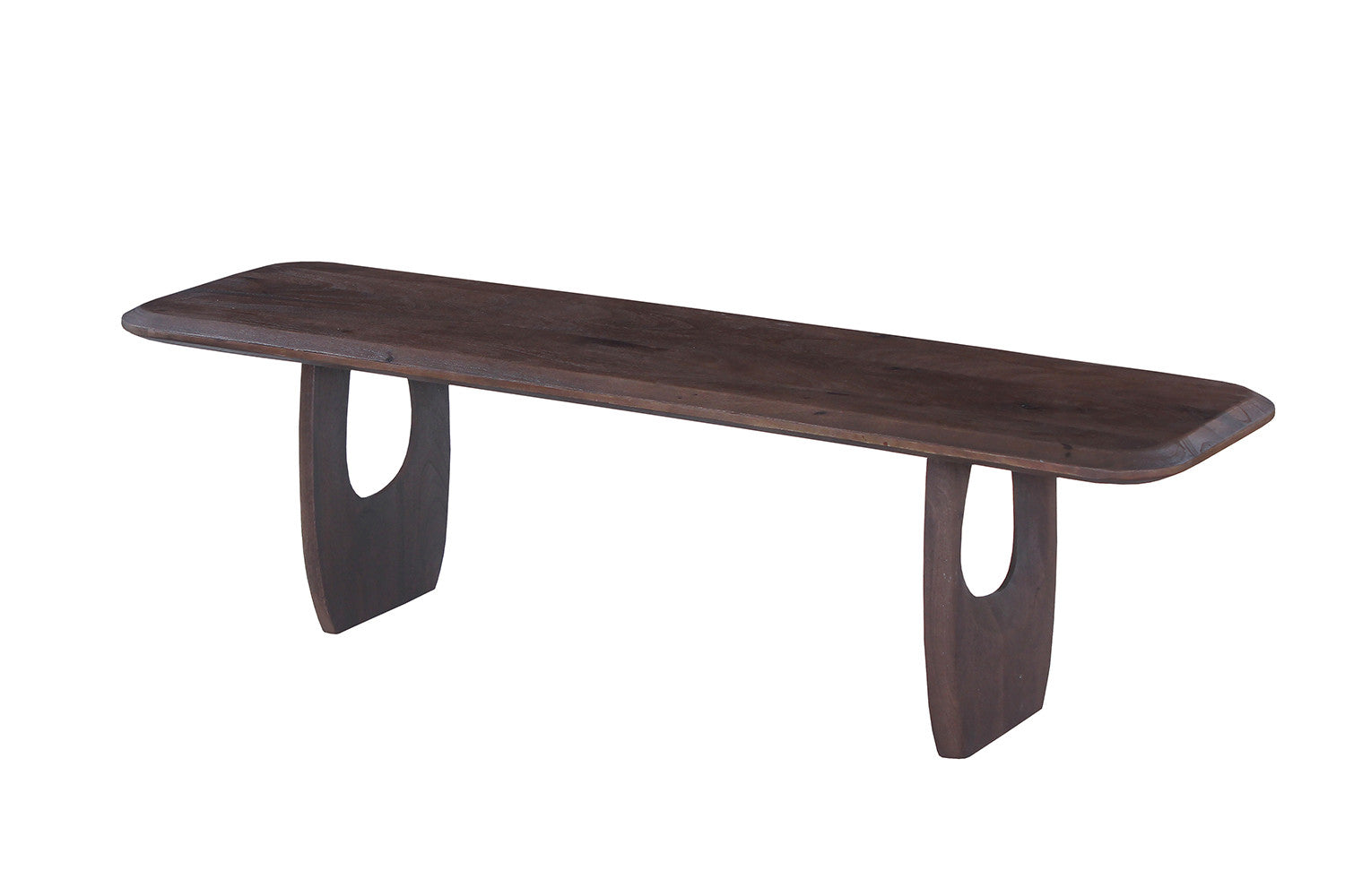 Rousseau - TV-meubel Braga - Mangohout Donkerbruin - 45x160x45 cm