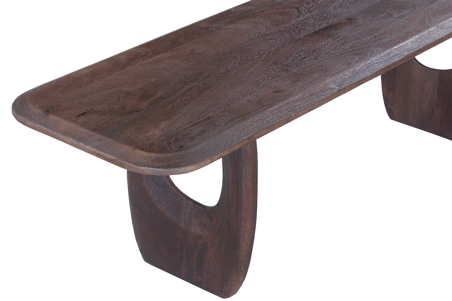 Rousseau - TV-meubel Braga - Mangohout Donkerbruin - 45x160x45 cm