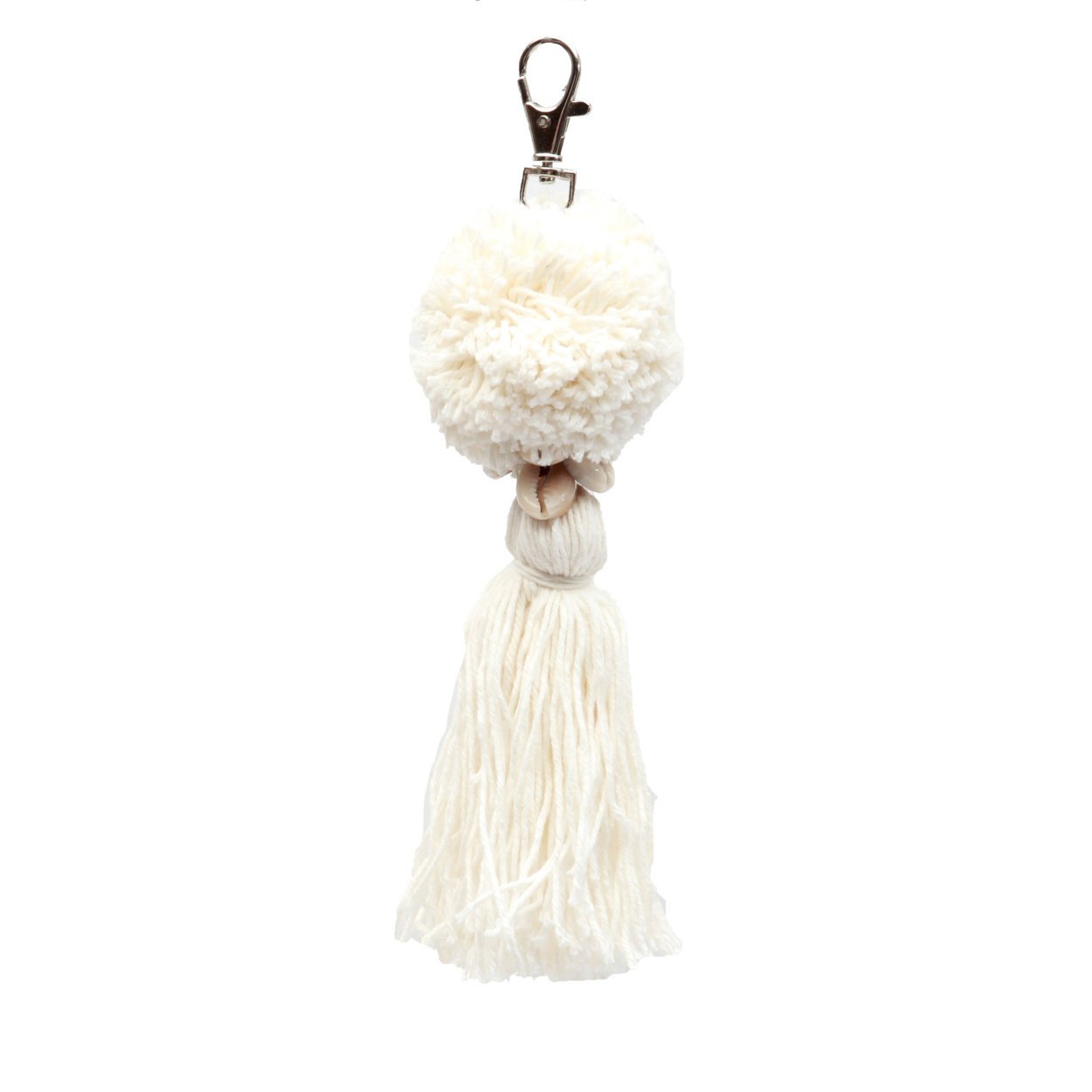 BB - Sleutelhanger Pompom - Wit