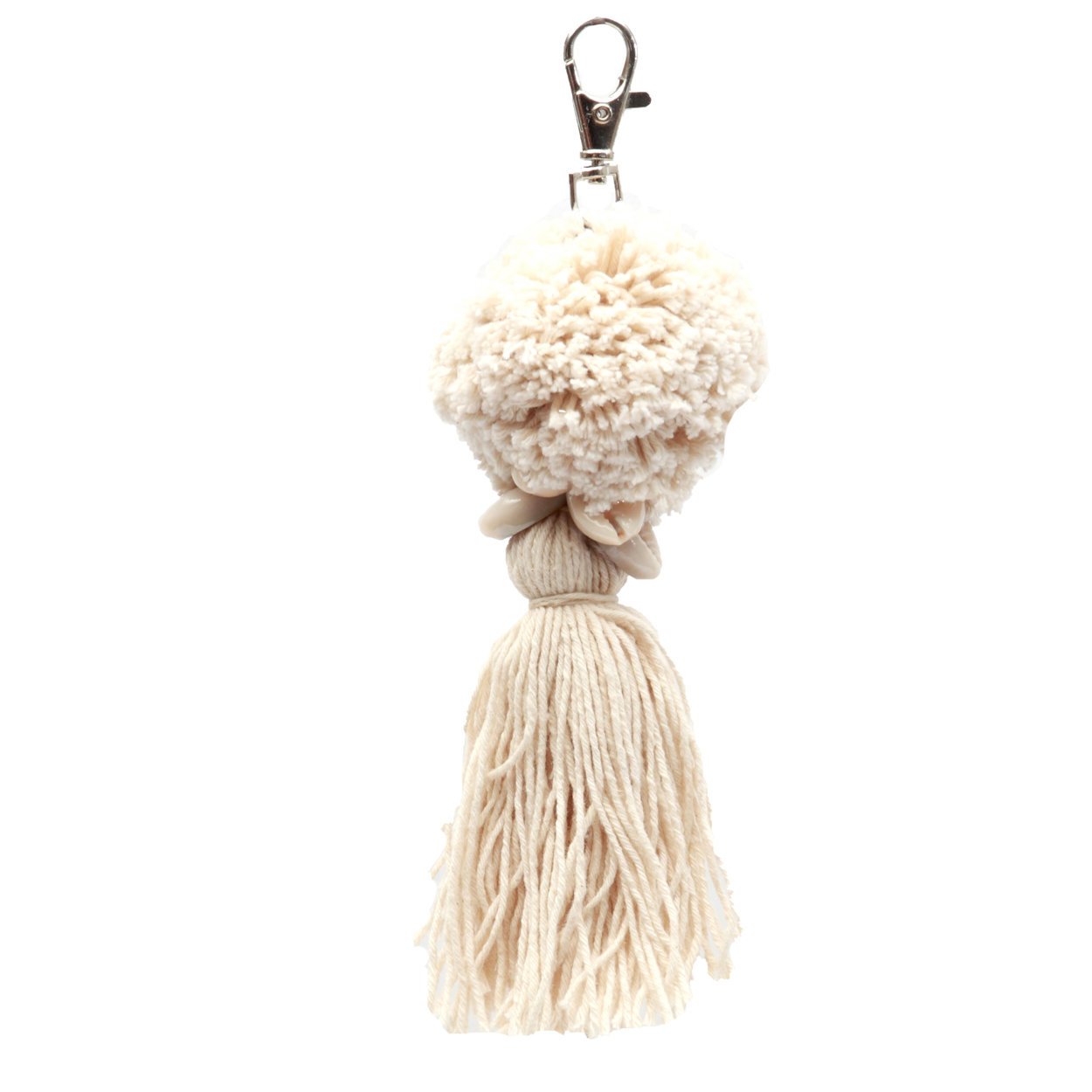 BB - Sleutelhanger Pompom - Wit