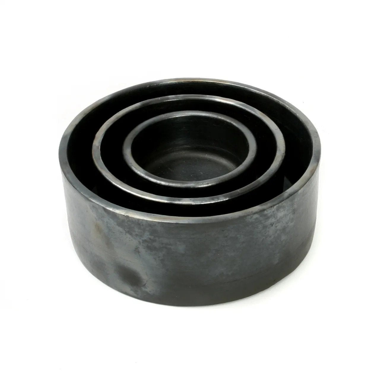 BB - Schaal Burned Cylinder  - Zwart - Set van 3