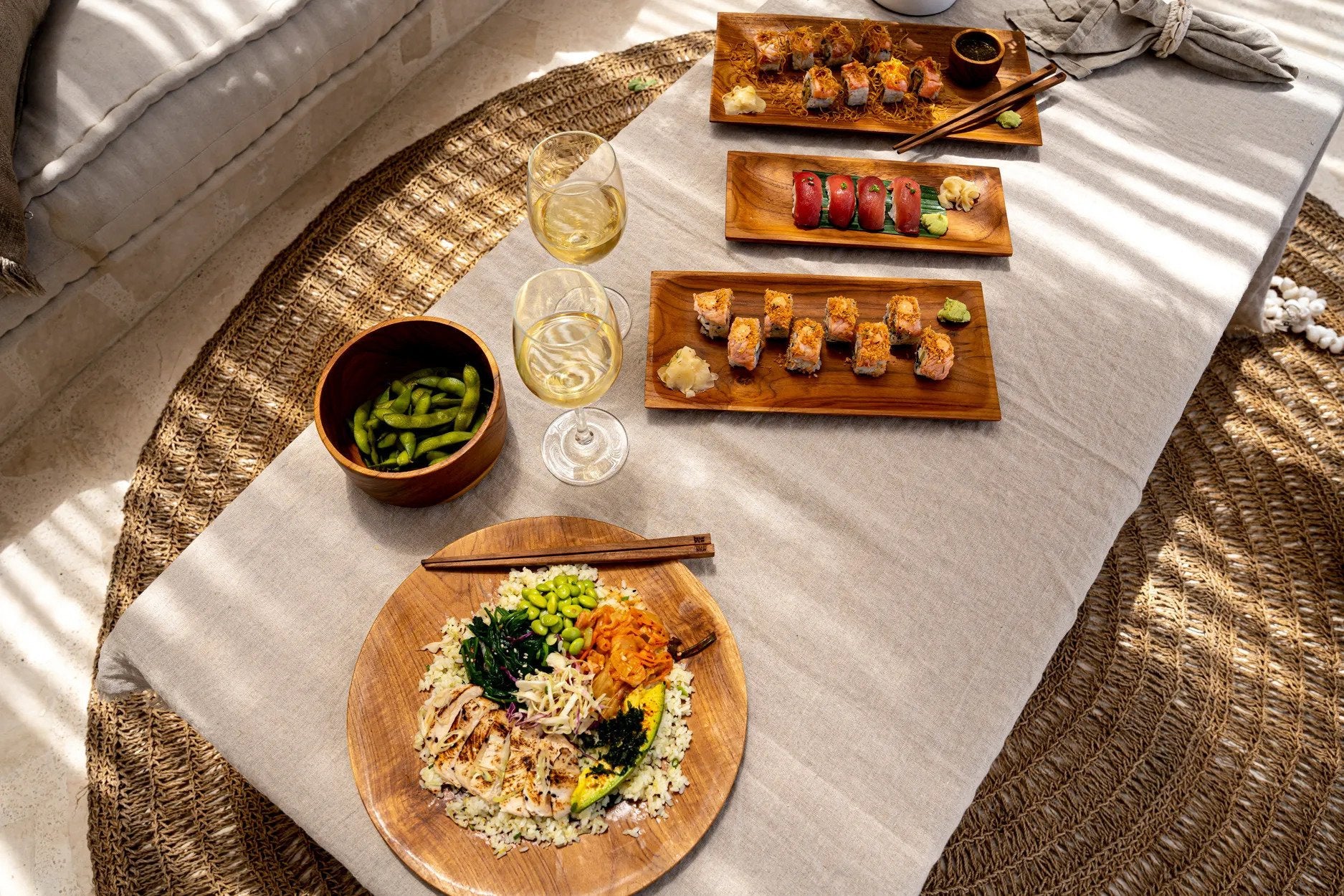 BB - Sushi Bord Teak Root - L