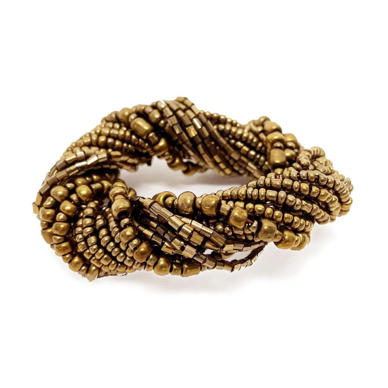 BB - Servietring kralen - Goud - Set van 4