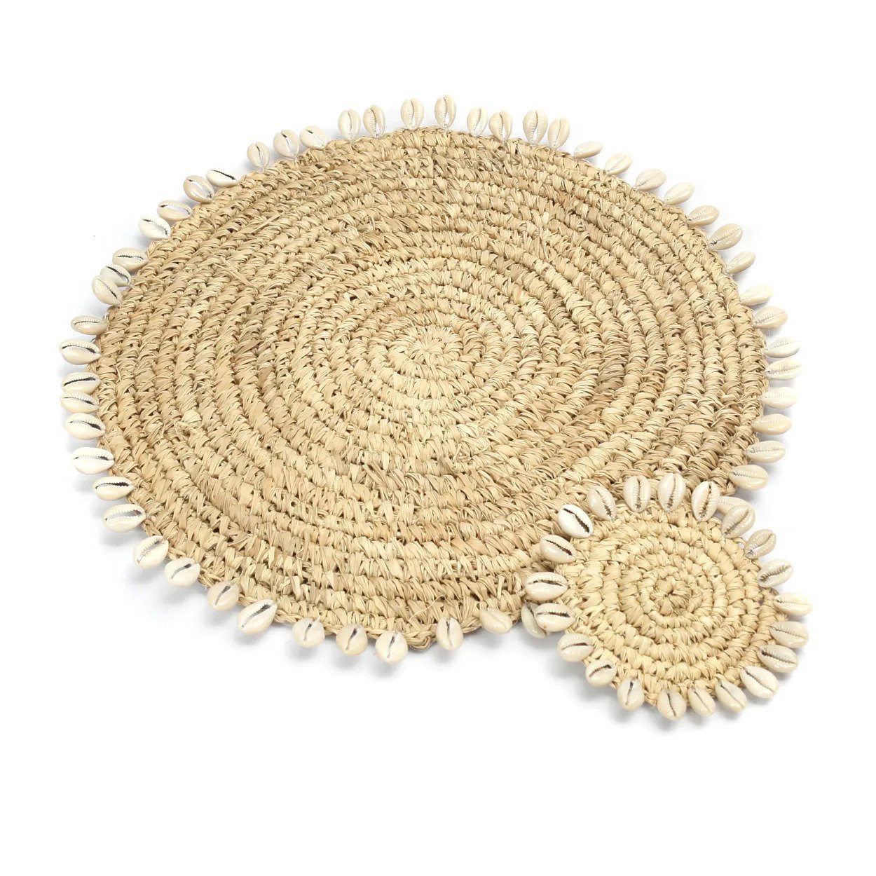 BB - Placemat Raffia Shell - Natuurlook