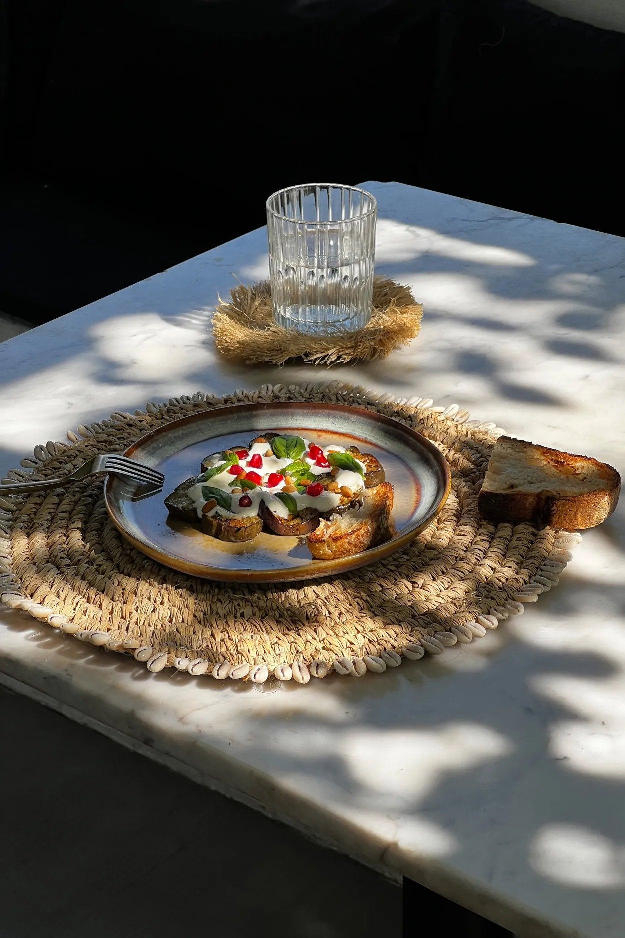 BB - Placemat Raffia Shell - Natuurlook