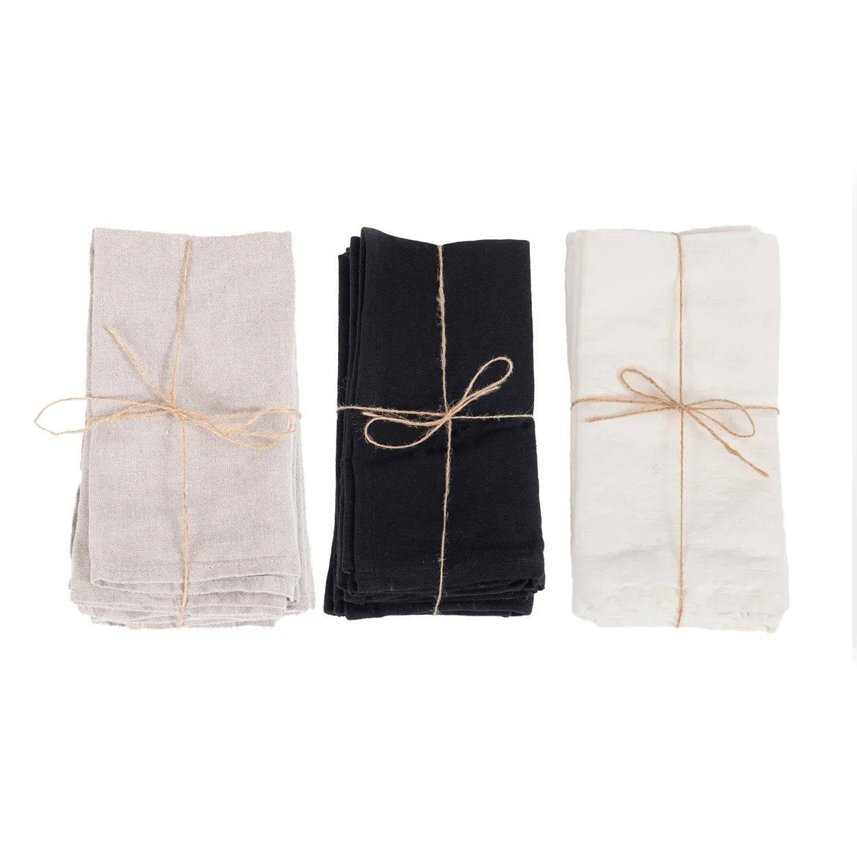 BB - Serviet linnen - beige - set van 4