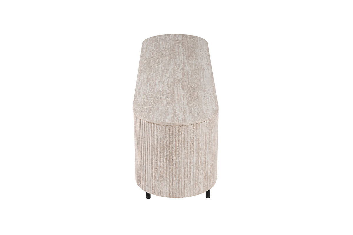 Rousseau - TV-meubel Lagos - Decor Travertin - Beige - 160x45x57.5 cm