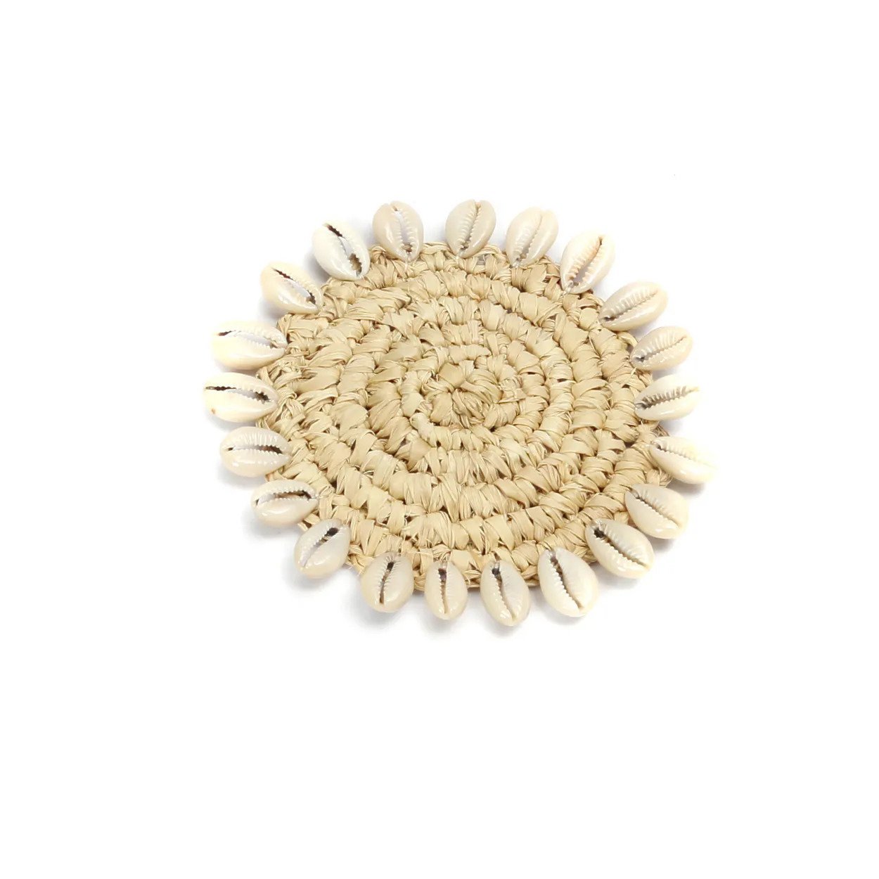 BB - Onderzetter Raffia Shell - Natuurlook
