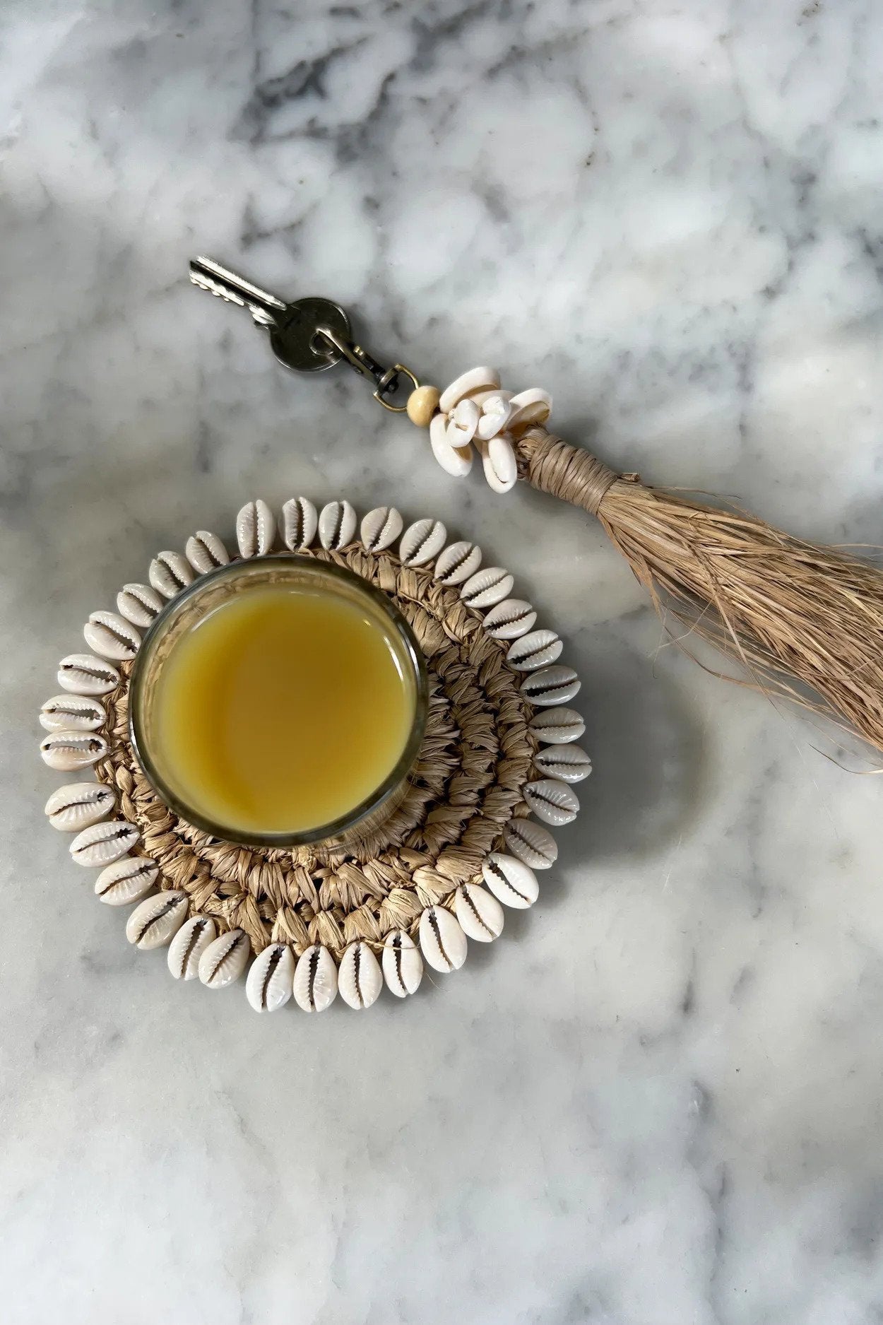 BB - Onderzetter Raffia Shell - Natuurlook