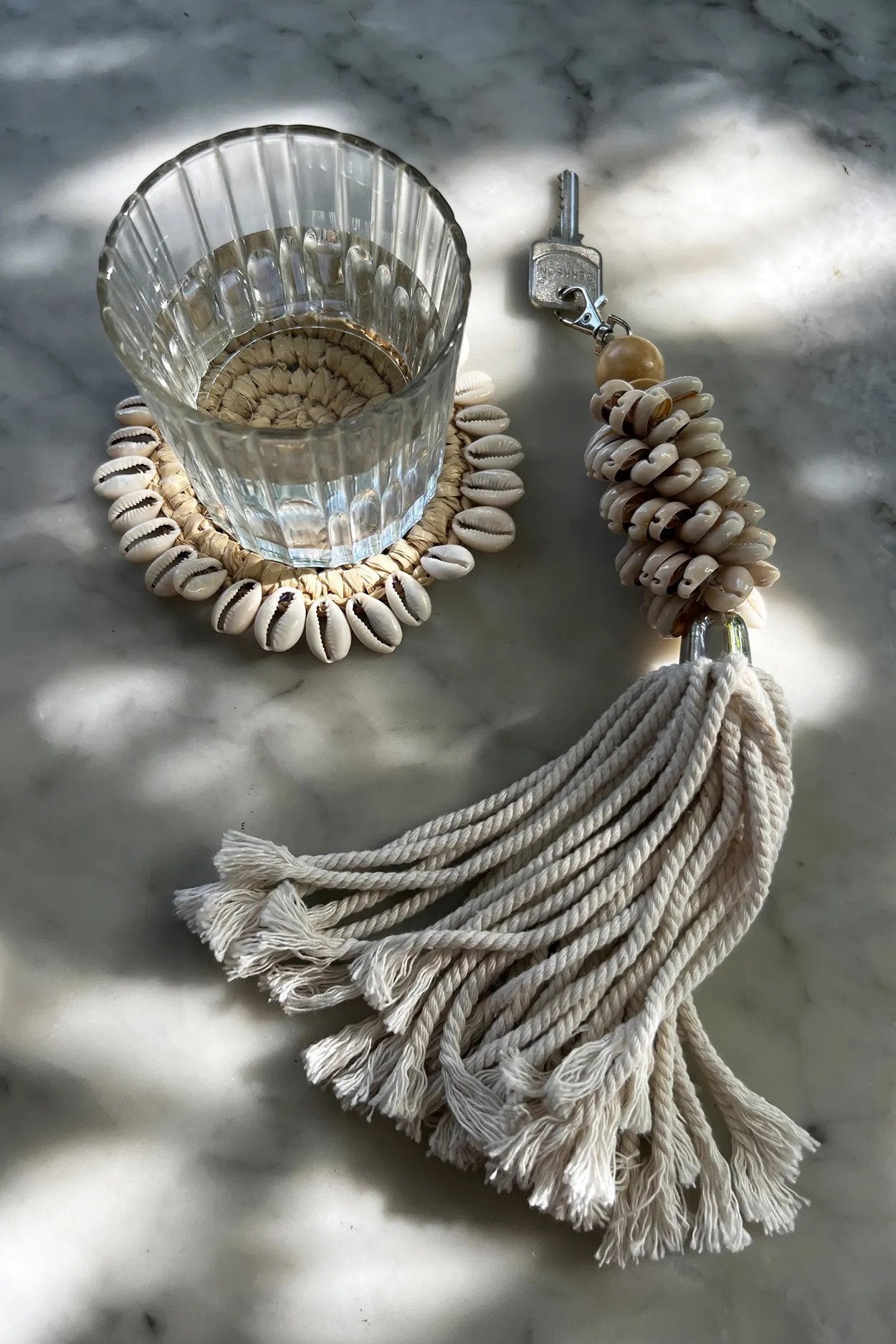 BB - Onderzetter Raffia Shell - Natuurlook