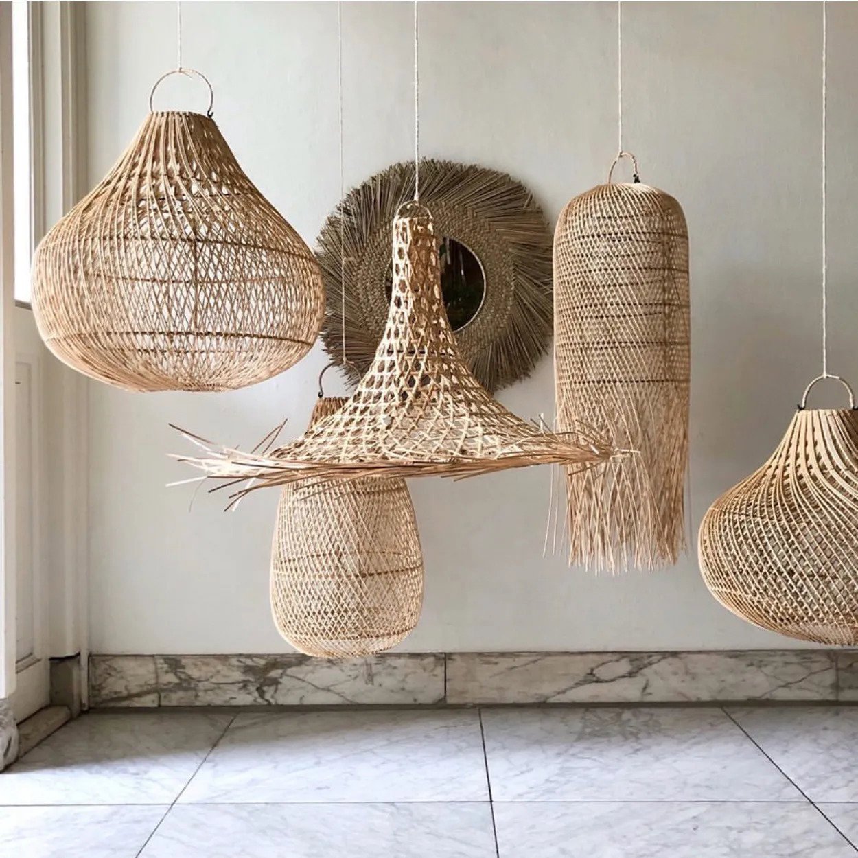 BB - Hanglamp Mykonos Hanger - Natuurlook - L