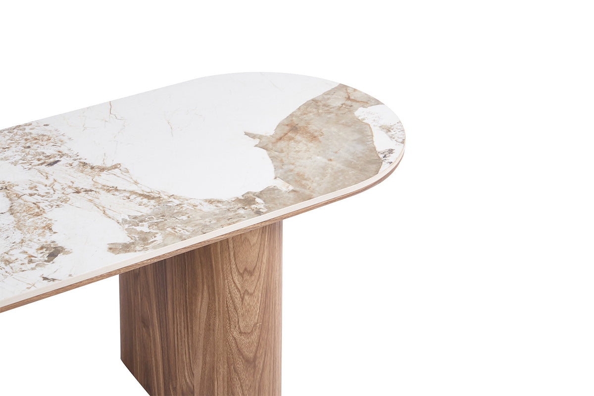 Rousseau - Tv-Meubel Evora - Glanzende Pandora-steen - 43x45x160 cm