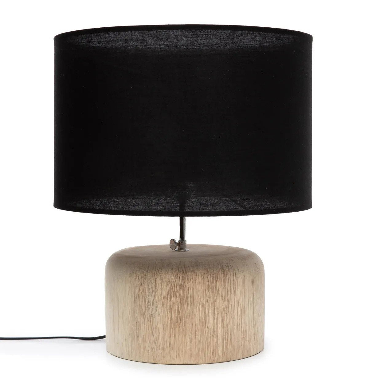 BB - Tafellamp Teak - Natuurlook zwart