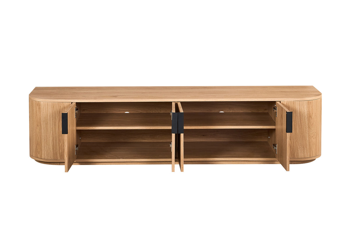Rousseau - Tv-Meubel Porto - Eik Naturel - 40x180x45 cm