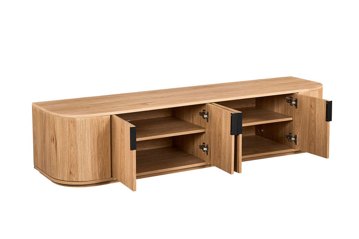 Rousseau - Tv-Meubel Porto - Eik Naturel - 40x180x45 cm
