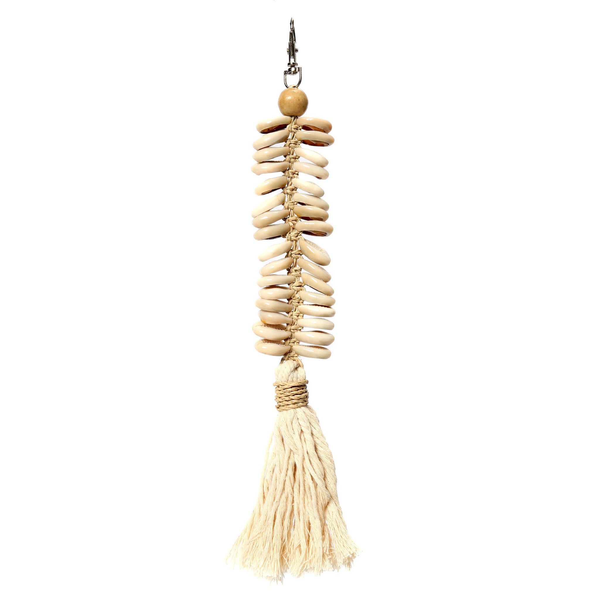 BB - Sleutelhanger Macrame Fishbone - Crème