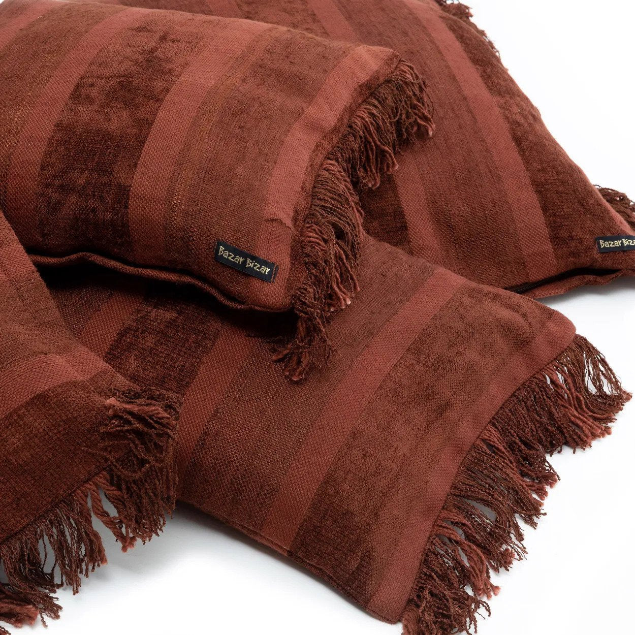 BB - Kussenhoes Oh My Gee - Bordeauxrood fluweel - 30x50