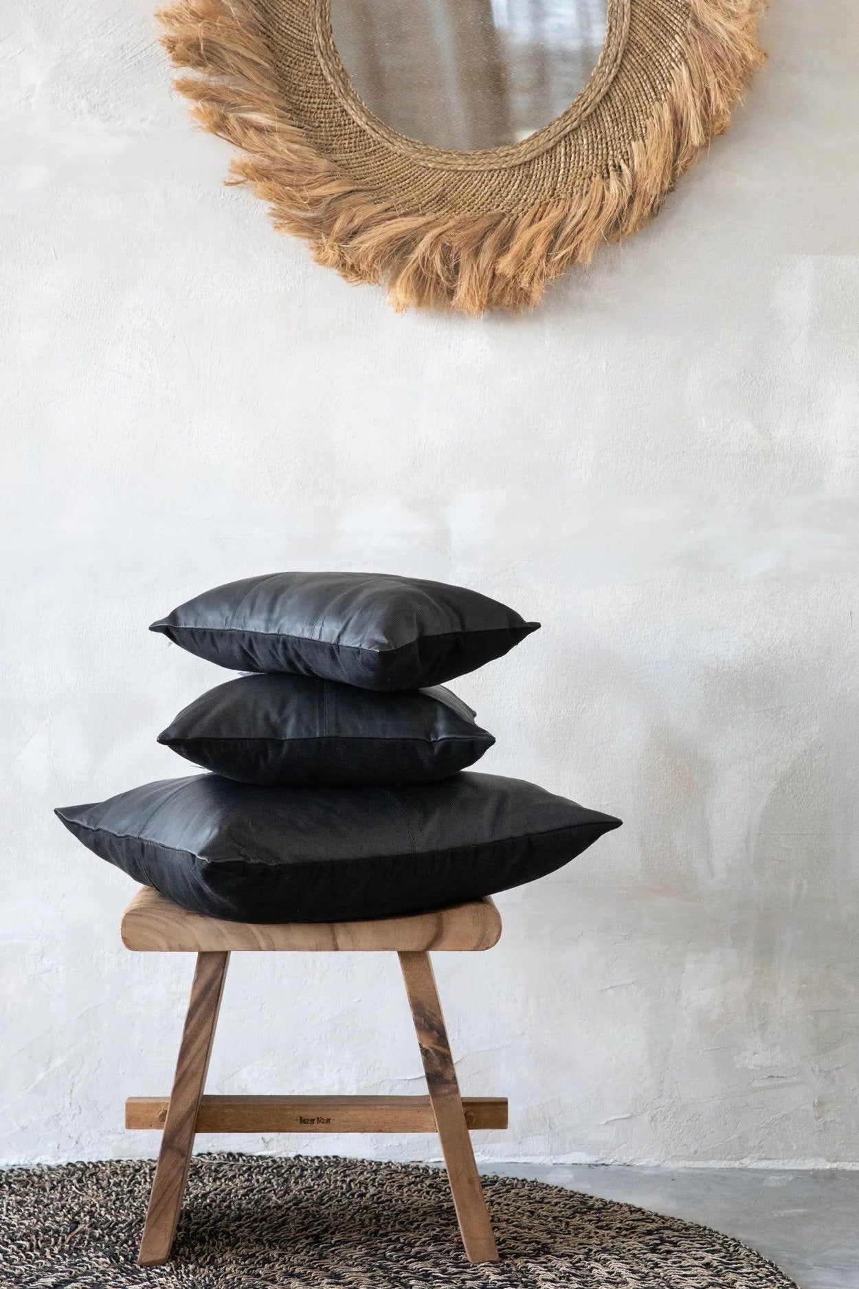BB - Kussenhoes The Four Panel  - Zwart - 60x60