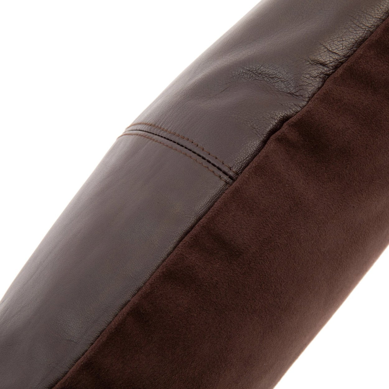 BB - Kussenhoes vierdelige leren  - Choco - 40x40