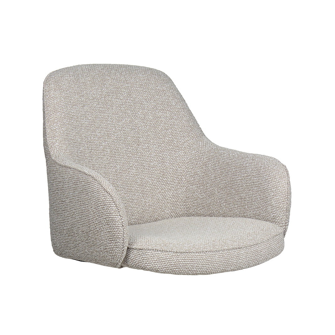 Label51 - Chaise de salle à manger Snowflake - Bouclé - Naturel