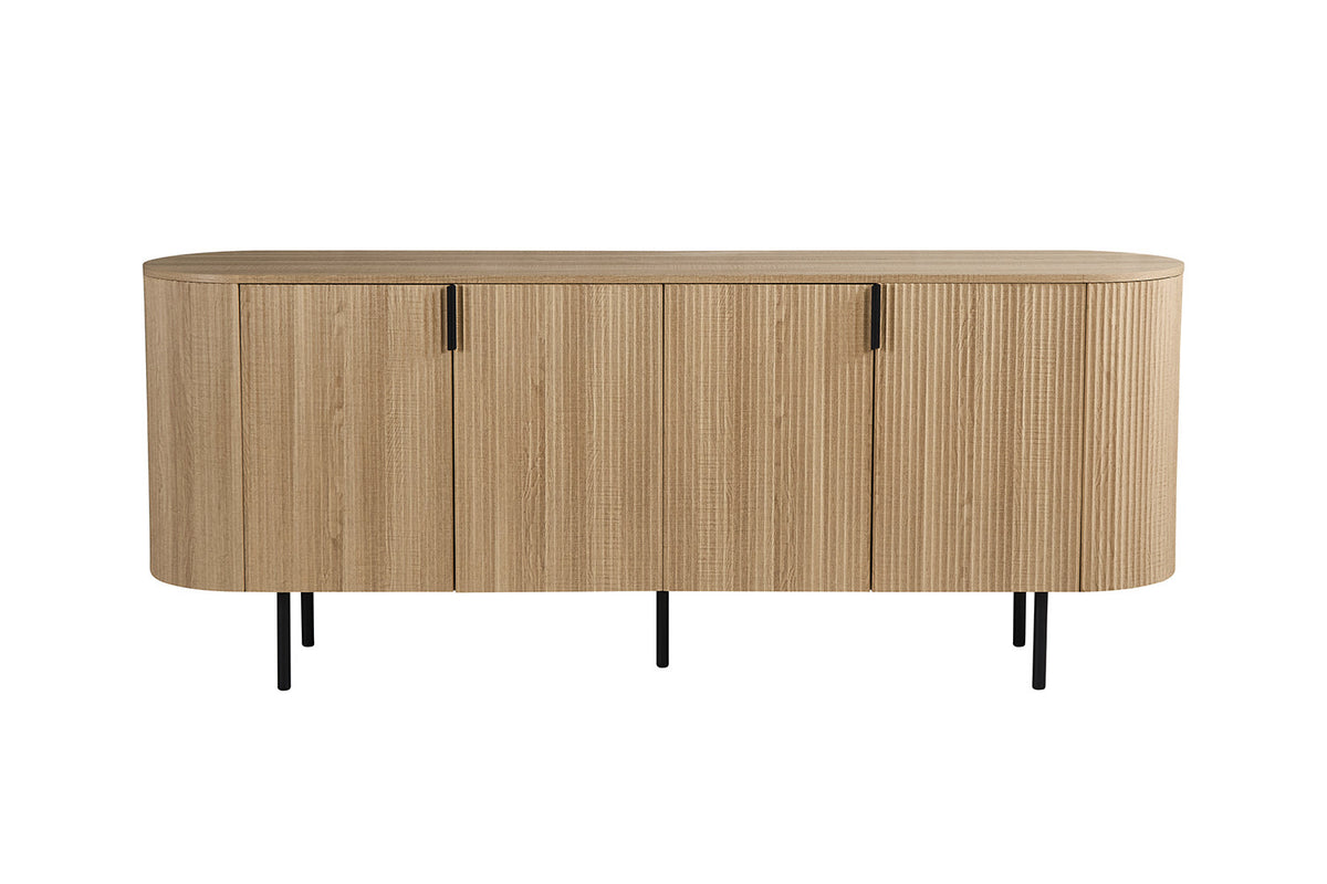 Rousseau - Dressoir Lagos 200 cm - Decor Eik Naturel - 80 x 200 x 45 cm