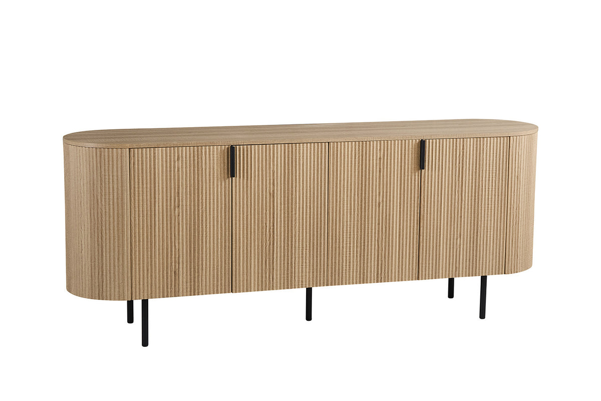 Rousseau - Dressoir Lagos 200 cm - Decor Eik Naturel - 80 x 200 x 45 cm