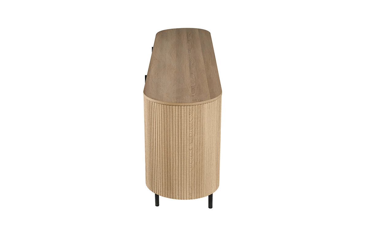 Rousseau - Dressoir Lagos 200 cm - Decor Eik Naturel - 80 x 200 x 45 cm