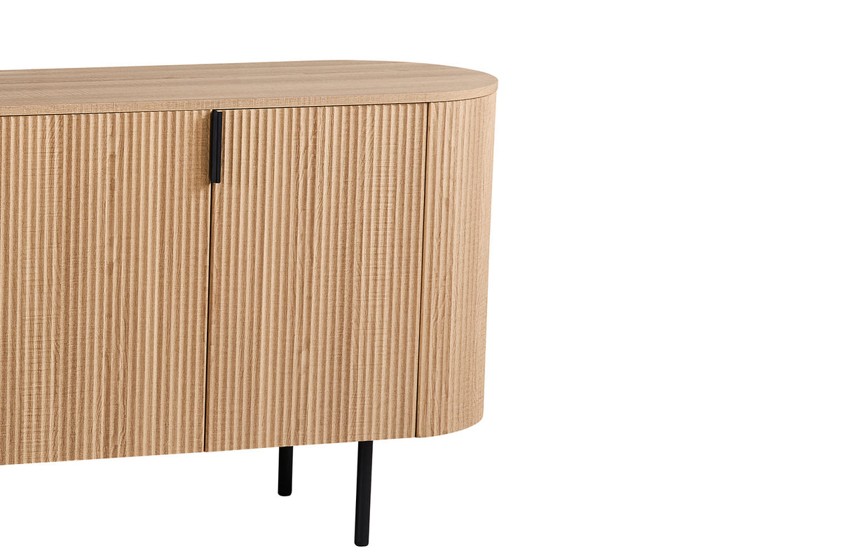 Rousseau - Dressoir Lagos 200 cm - Decor Eik Naturel - 80 x 200 x 45 cm