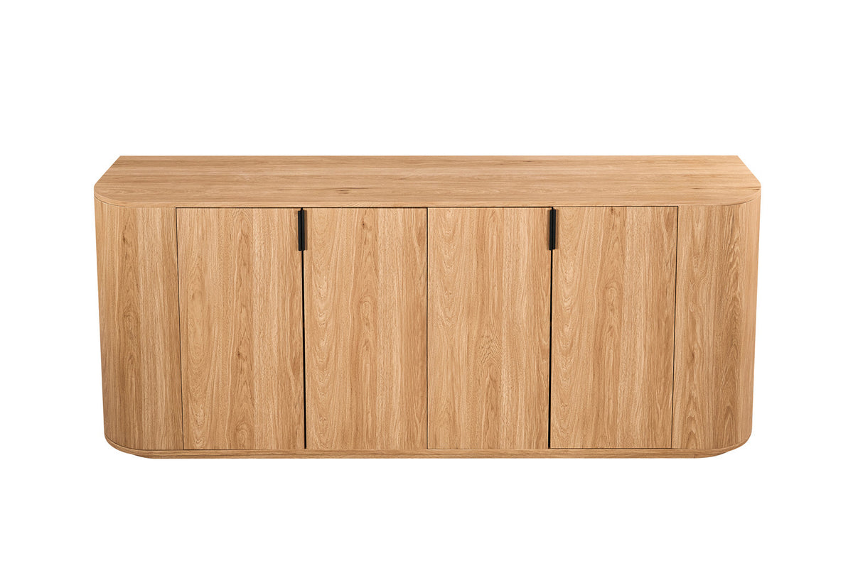 Rousseau - Buffet Porto - Chêne Naturel - 80x200x45 cm