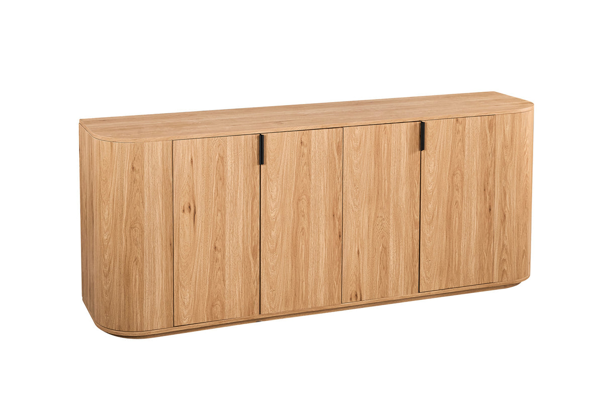 Rousseau - Buffet Porto - Chêne Naturel - 80x200x45 cm