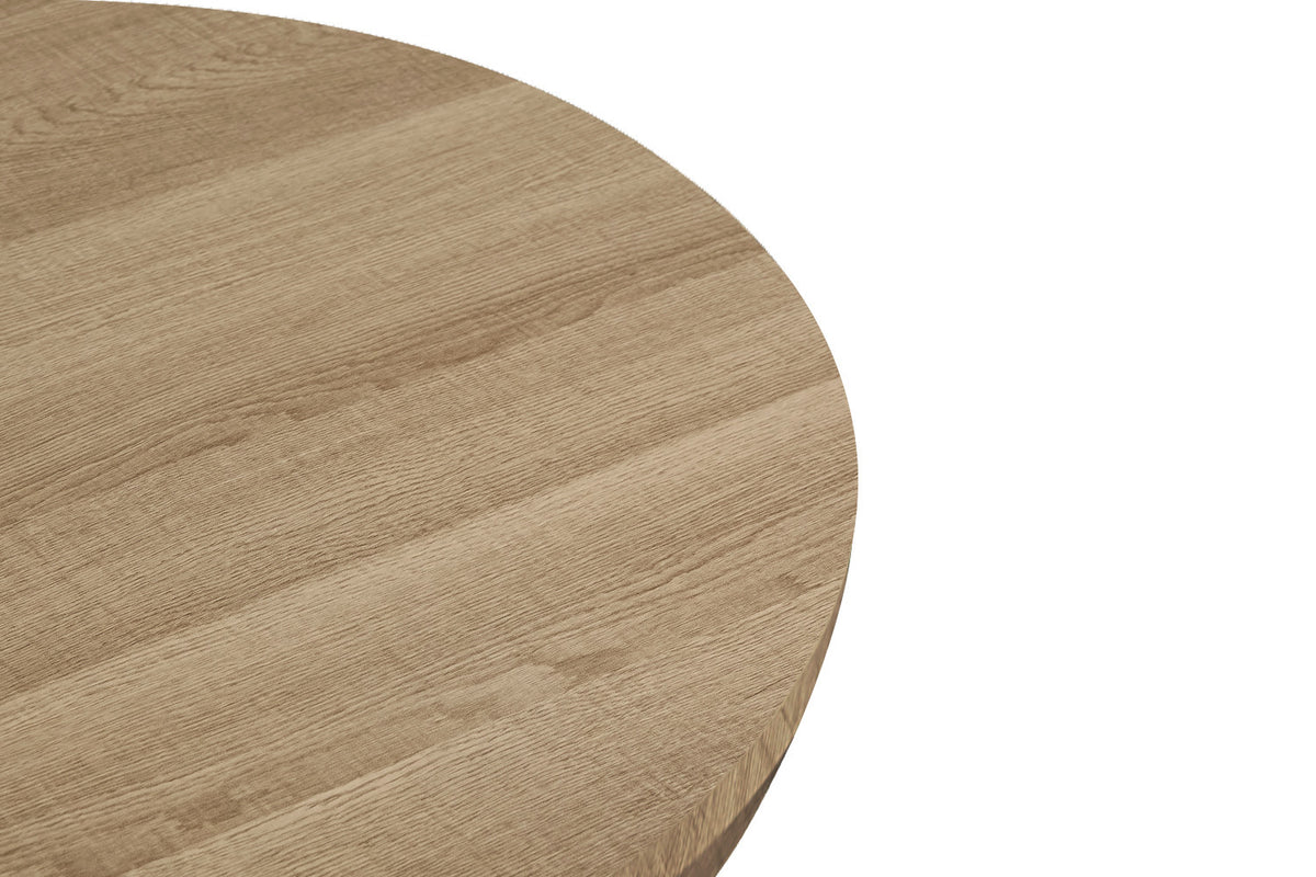Rousseau - Salontafel Lagos 80 cm Rond - Decor Eik Naturel - 38 x 80 x 80 cm