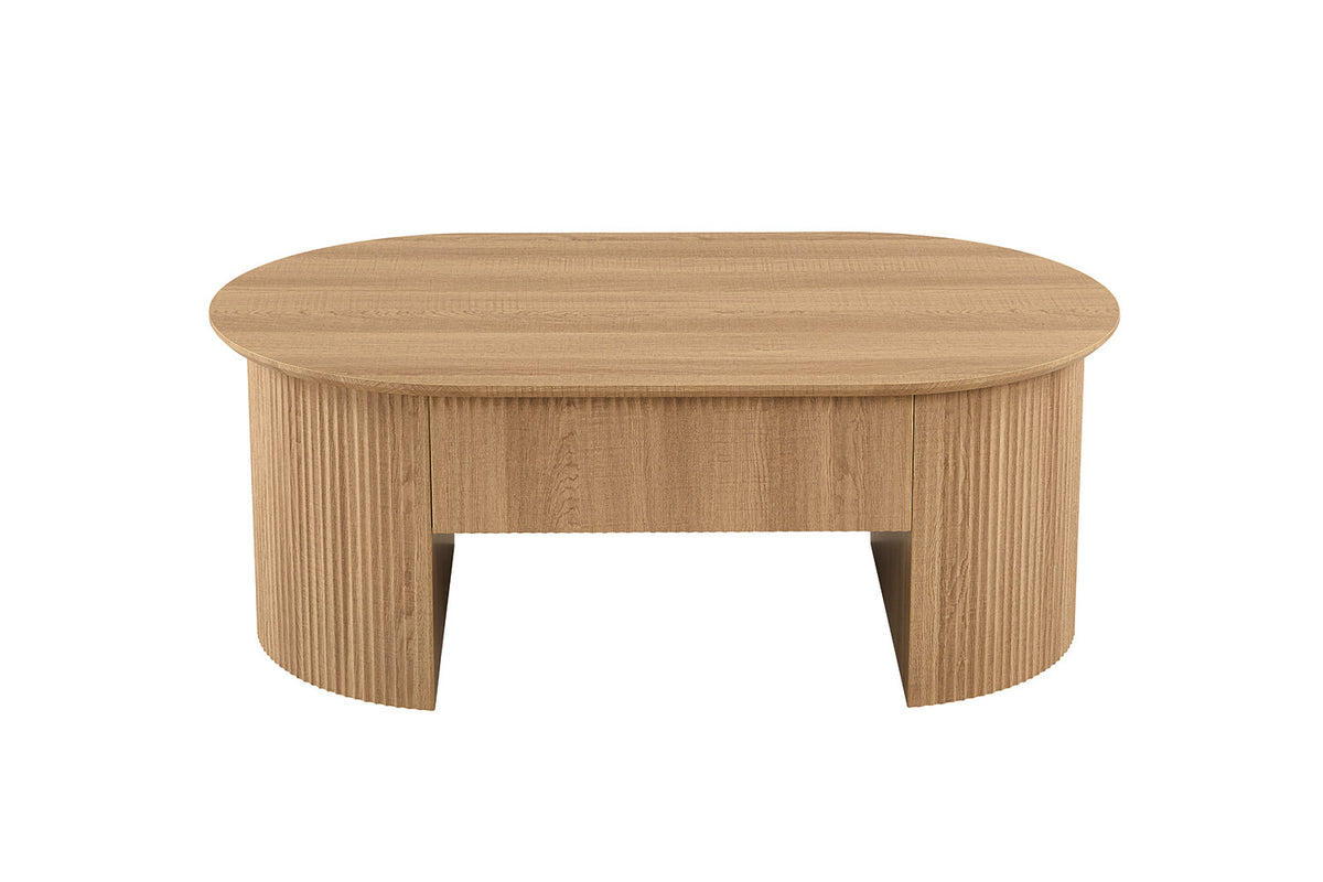 Rousseau - Salontafel Lagos 120 cm Lift-top - Decor Eik Naturel - 45-62 x 120 x 70 cm