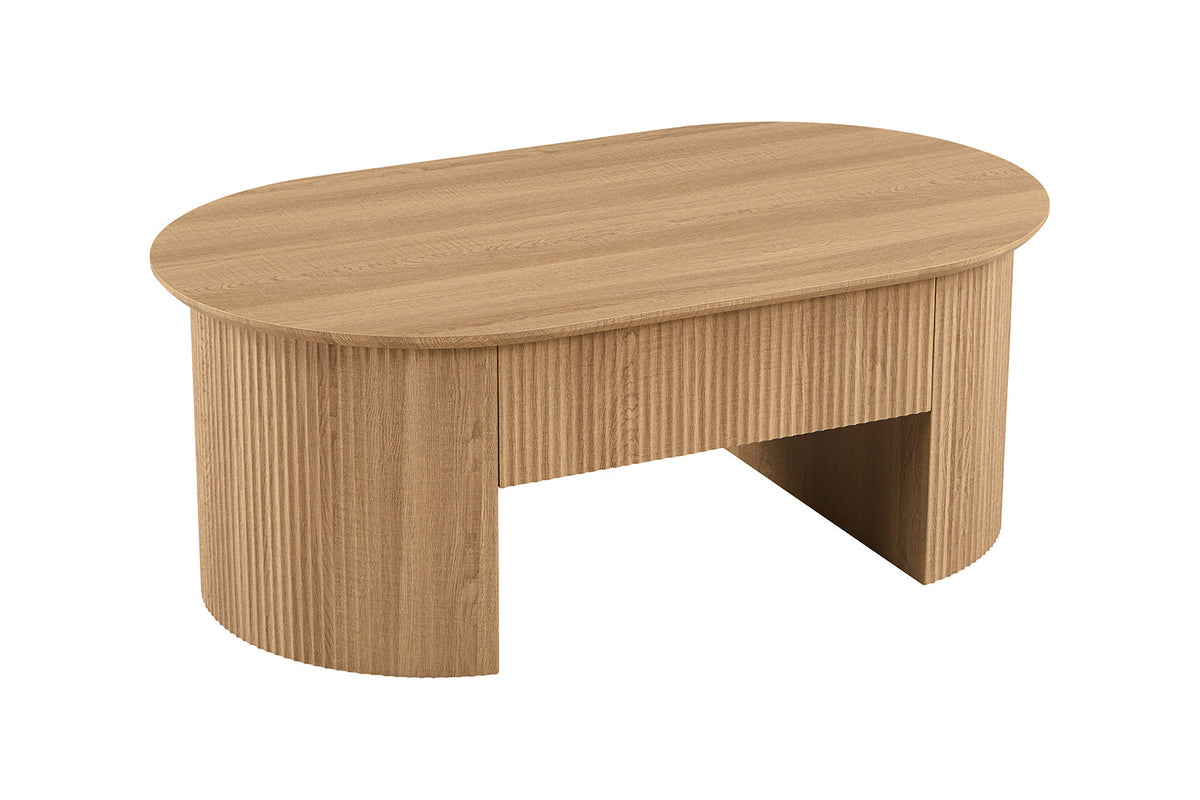 Rousseau - Salontafel Lagos 120 cm Lift-top - Decor Eik Naturel - 45-62 x 120 x 70 cm