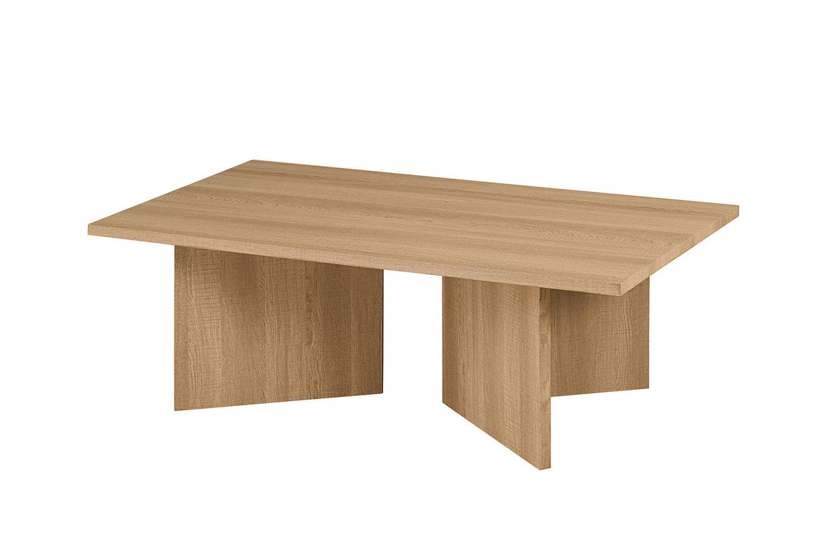 Rousseau - Salontafel Litar Rechthoekig - Decor Eik Naturel - 42 x 125 x 65 cm