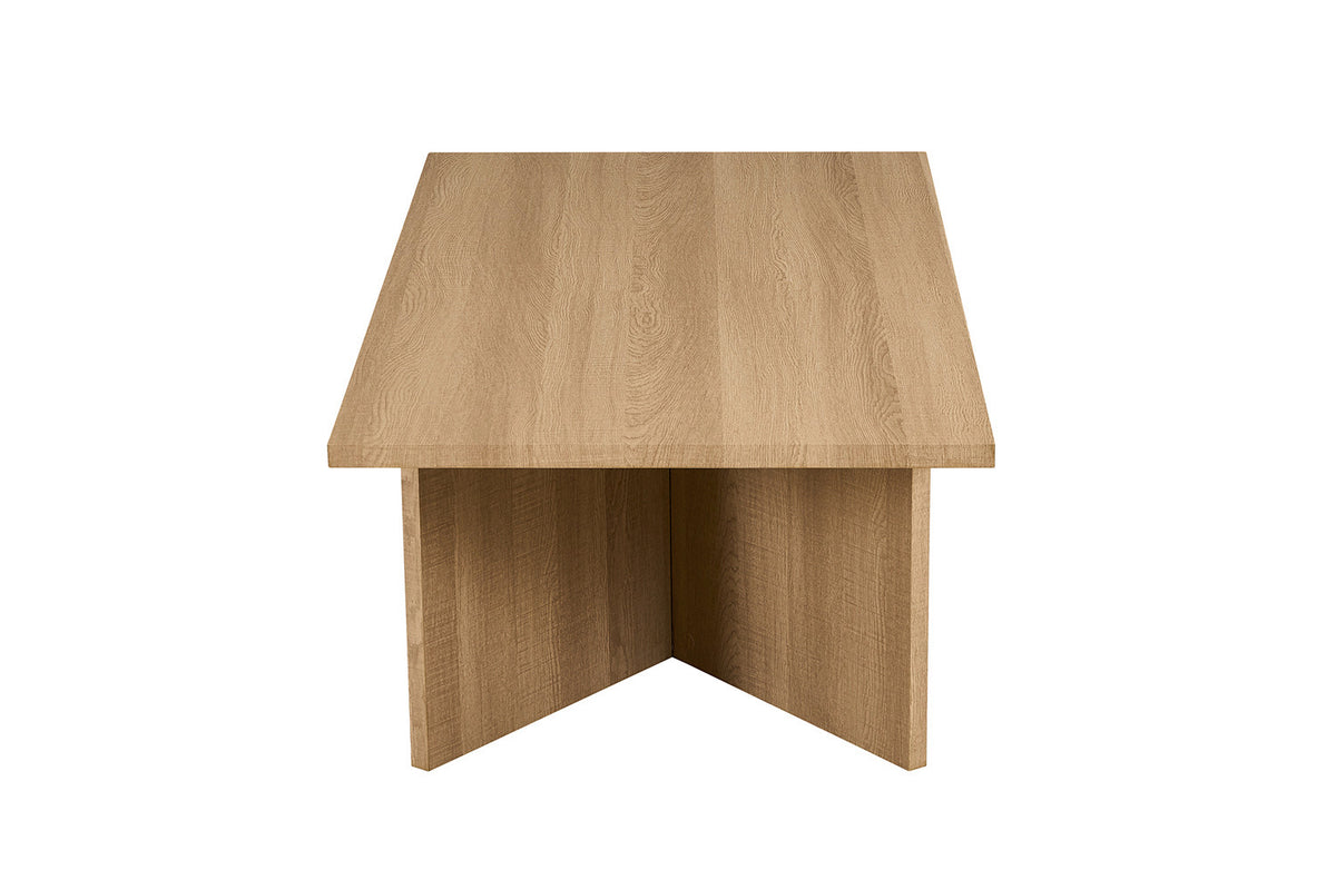 Rousseau - Salontafel Litar Rechthoekig - Decor Eik Naturel - 42 x 125 x 65 cm