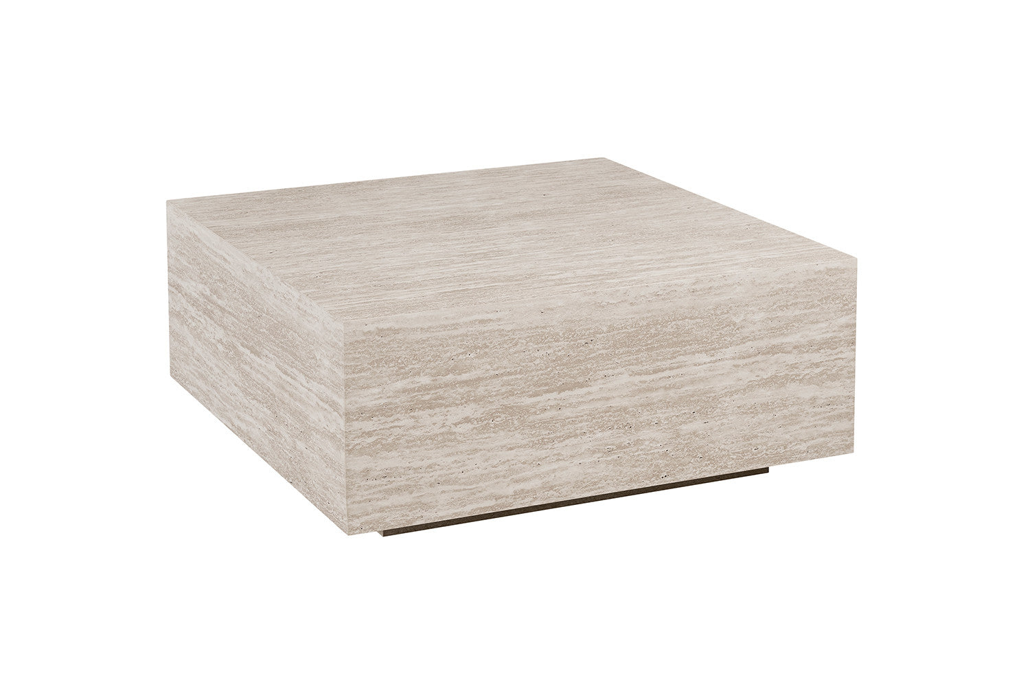 Rousseau - Salontafel Jane - Travertijn Beige - 38x90x90 cm